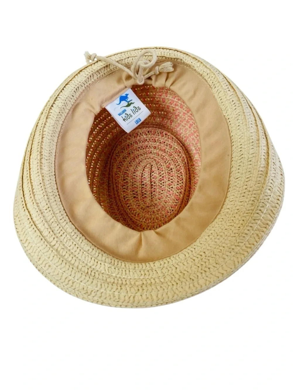 Wallaroo Hat Lulu Trilby Fedora In Pink W/ Knot Detail Size 4-8Yrs